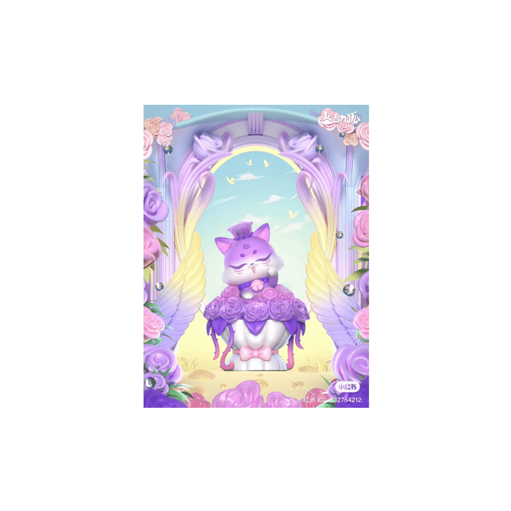 Ancient Nine Tail Fox Rose Fairy BOX SET OF 6!