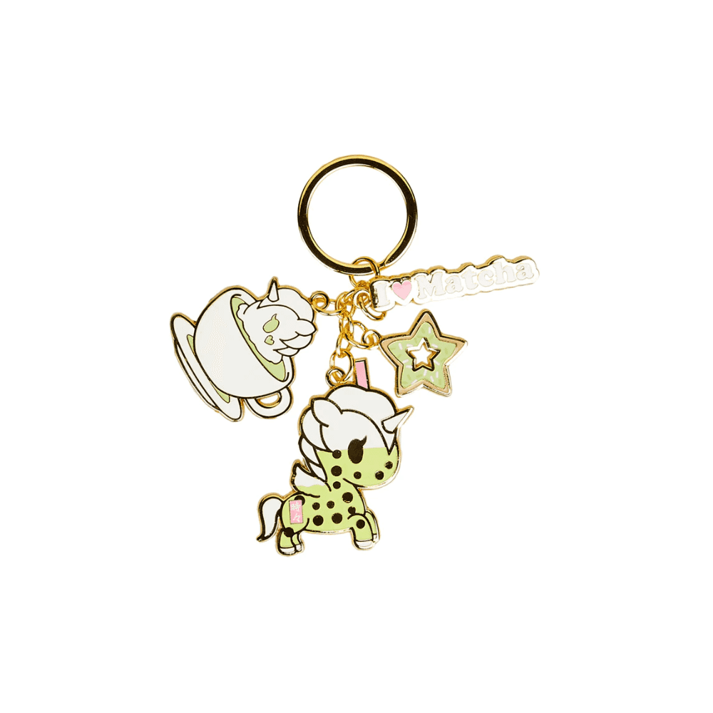 Tokidoki I Love Matcha Charm Keychain