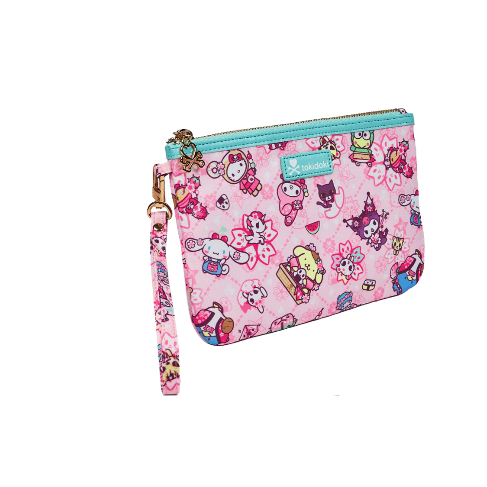 tokidoki x Hello Kitty and Friends Sakura Festival Zip Pouch Wristlet