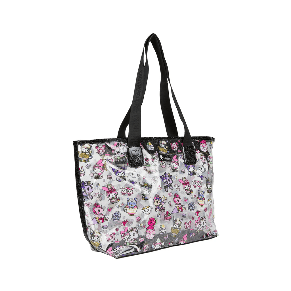 tokidoki x Kuromi & My Melody Garden Party Clear Zip Tote Bag