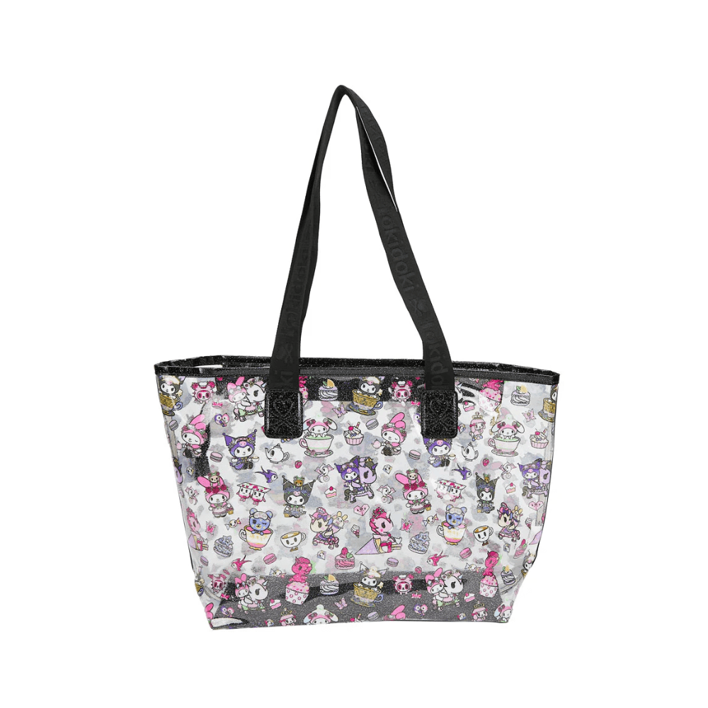 tokidoki x Kuromi & My Melody Garden Party Clear Zip Tote Bag