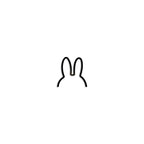 Miffy BLACK METAL Wall Art - Small
