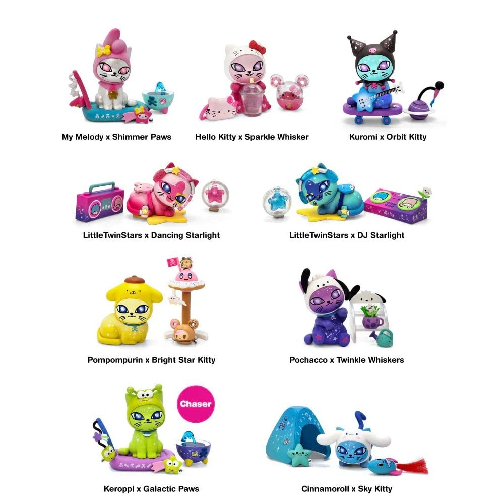 Tokidoki Galactic Cats x Hello Kitty & Friends Blind Box