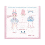 Moon Jumping Time Bunny Series 1/12 Action Figure BJD Blind Box