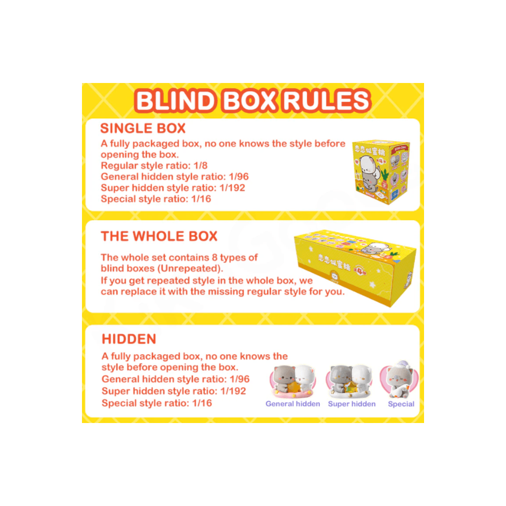 Mitao Cat Peach Love Series 4 Blind Box | Mystery Kawaii Collectable