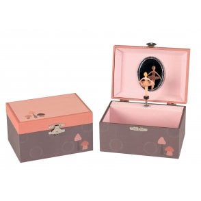 Musical jewellery box - mushroom/toadstool
