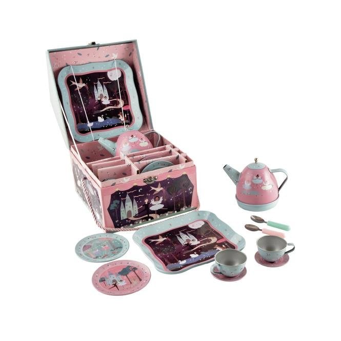Floss and Rock Enchanted Musical Tin Tea Set 11 Piece