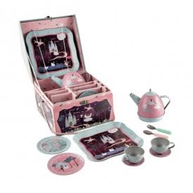 Enchanted Musical Tin Tea Set 11 Piece