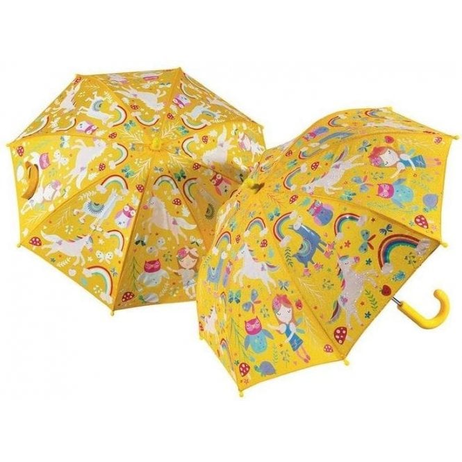 Floss & Rock Rainbow Fairy Colour Changing Umbrella (YELLOW)