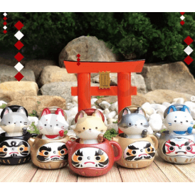 Tea Fox Daruma Blind Box Series 1 & 2