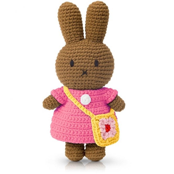 Just Dutch Melanie and her Pink Dress & Flower Bag Plush Toy