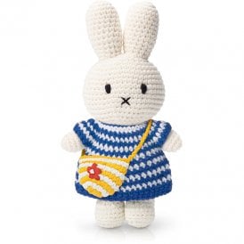 Miffy Handmade and her Blue Striped dress + bag