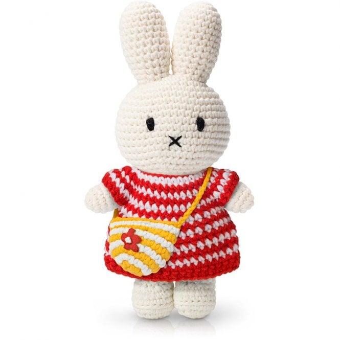 Just Dutch Miffy Handmade and her Red Striped dress + bag 