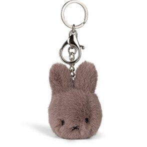 Miffy Fuzzy ECO Keyring in Taupe 