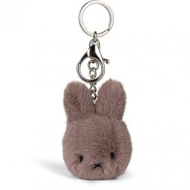 Miffy Fuzzy ECO Keyring in Taupe 