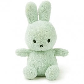 Miffy Plush Soft Toy in Green Terry Fabric 23cm Tall