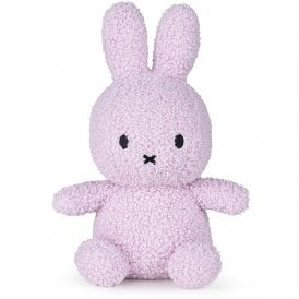 Miffy Plush Soft Toy in Lavender Teddy Bear Fabric 23cm Tall 