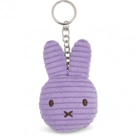 Miffy Tiny Teddy Flat Corduroy ECO Keyring / Keychain - Lilac