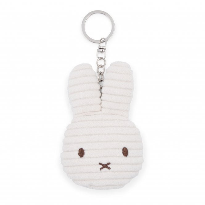 Miffy Tiny Teddy Flat Corduroy ECO Keyring / Keychain - Off-White