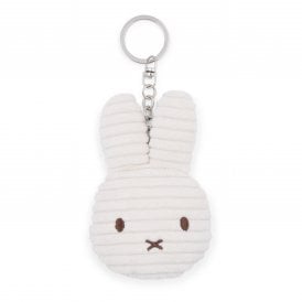 Miffy Tiny Teddy Flat Corduroy ECO Keyring / Keychain - Off-White
