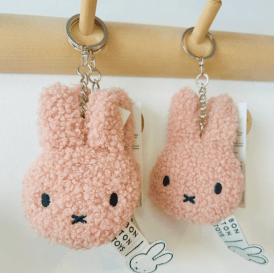 Miffy Tiny Teddy Flat ECO Keyring / Keychain - Pink