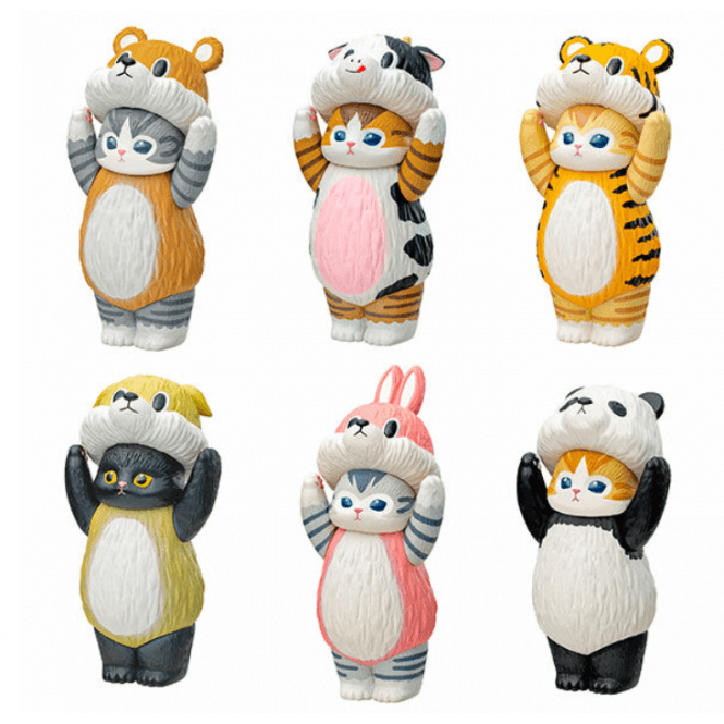 Mofusand Standing Blind Box wearing Animal Costume by Kitan Club - Japanese Sofubi Vinyl Toy