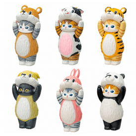Mofusand Standing Blind Box wearing Animal Costume by Kitan Club - Japanese Sofubi Vinyl Toy