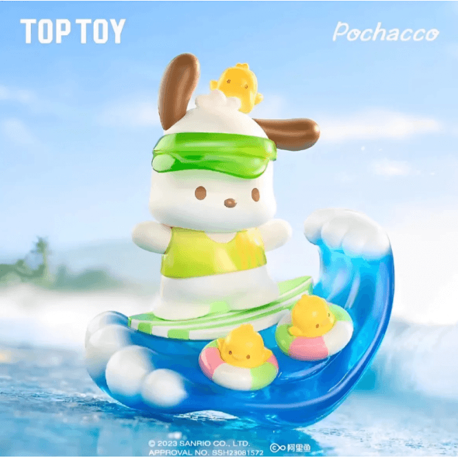 Sanrio Pochacco Holiday Beach Blind Box Figure by TOPTOY