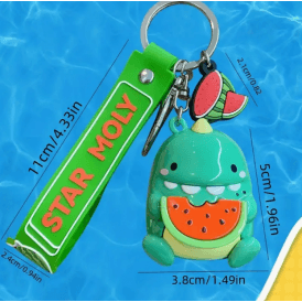  Star Molly Green Happy Little Dragon Summer Keychain - Choose your favourite!