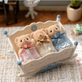 Sylvanian Families Biscuit Bear Sleepy Triplets Set