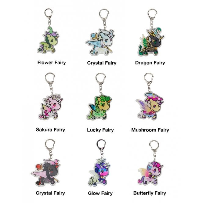 Tokidoki Fairy Unicorno Acryllic Keychain Blind Bag