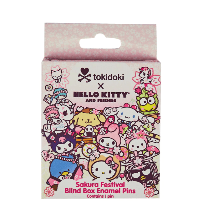 Tokidoki x Hello Kitty and Friends Sakura Festival Enamel Pin Blind Box