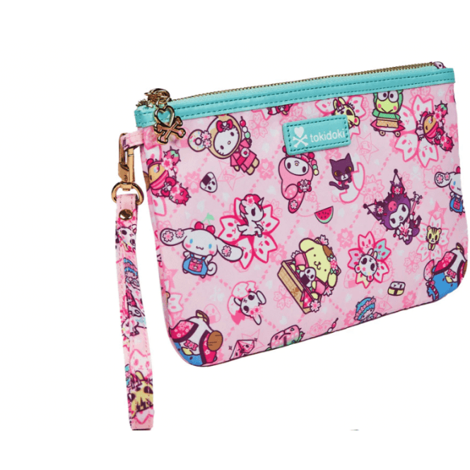 Tokidoki x Hello Kitty and Friends Sakura Festival Zip Pouch Wristlet