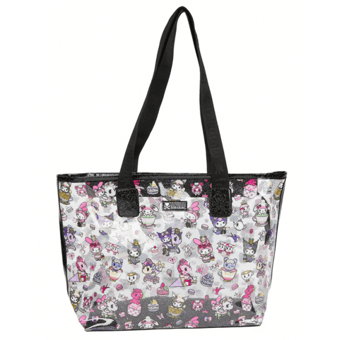 Tokidoki x Kuromi & My Melody Garden Party Clear Zip Tote Bag