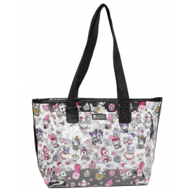 tokidoki x Kuromi & My Melody Garden Party Clear Zip Tote Bag