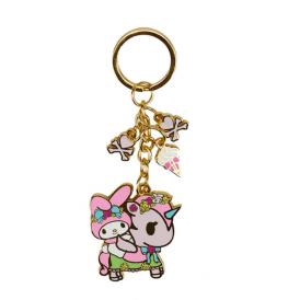 tokidoki x Kuromi & My Melody Garden Party My Melody Charm Keychain