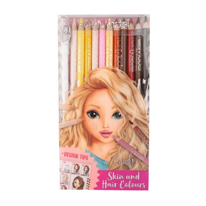Top Model Depesche TOPModel Coloured Pencil Set - Skin & Hair Colours